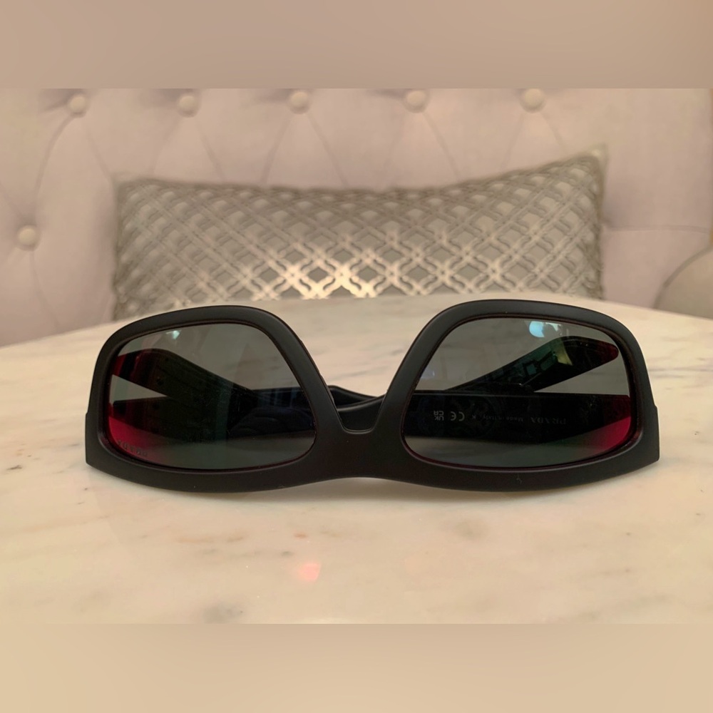 Prada Linea Rossa Black and Red Sunglasses